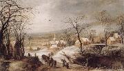 Joos de Momper Winter Landscape oil painting reproduction